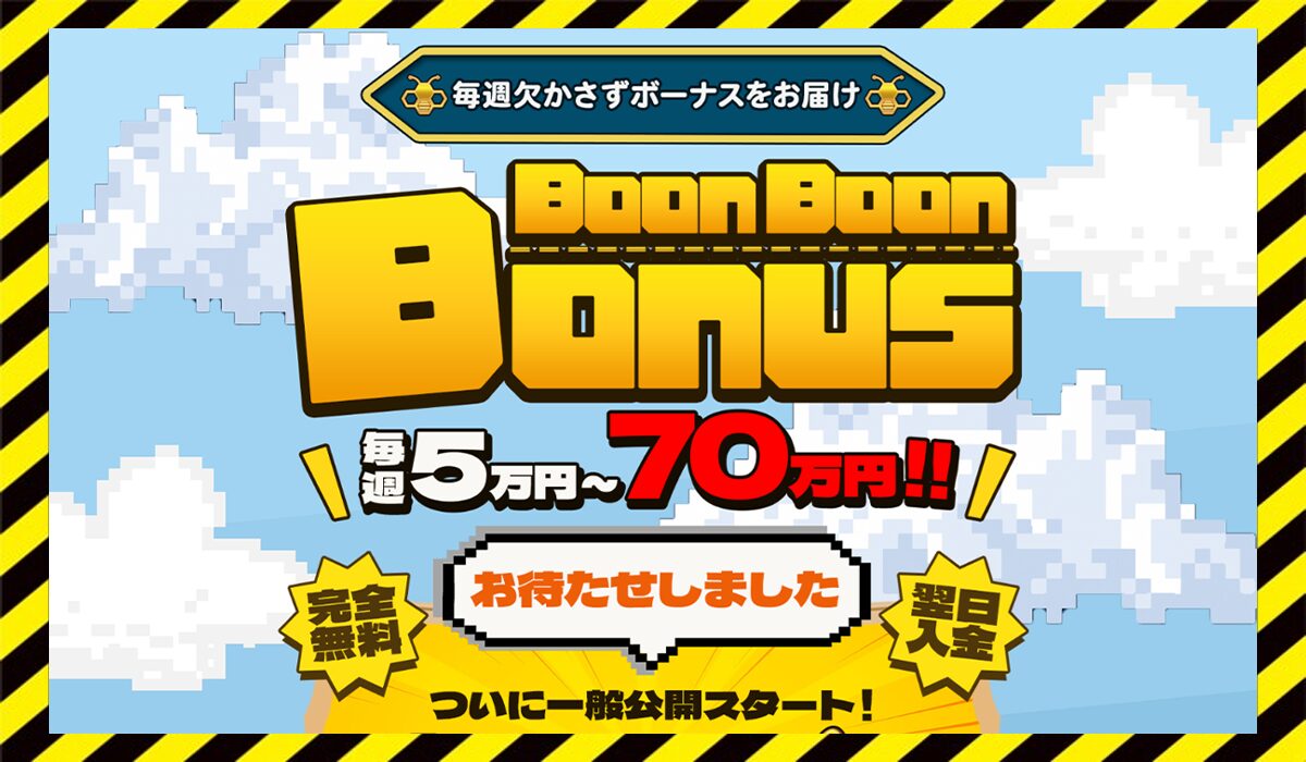 Boon Boon Bonus(ブンブンボーナス)に<span class="sc_marker">登録して実態を調査しました！</span>その結果…<font color="#ff3333">危険な悪質事業者</font>と判明。